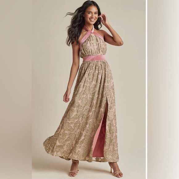 VENUS Dresses & Skirts - Jacquard Halter Gown